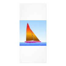 Sailing Boat - Voilier (01) Cartes Doubles Customisables
