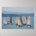 Sailing boats near the Isle of Wight England posters