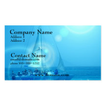Sailing Catamaran Business Card