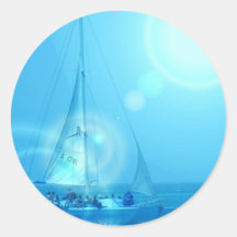 Sailing Catamaran Sticker