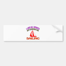 Sailing designs bumper stickers