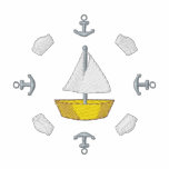 Sailing embroidered shirts