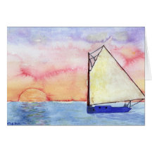Sailing Greeting Card