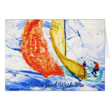 Sailing Greeting Card