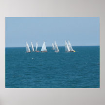 "Sailing on Lake Michigan" Poster