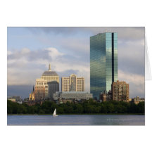 Sailing on the Charles River in Boston, Greeting Cards