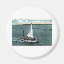 Sailing Party Wildwood by the Sea NJ Vintage 1934 Refrigerator Magnets