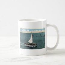 Sailing Party Wildwood by the Sea NJ Vintage 1934 Mugs