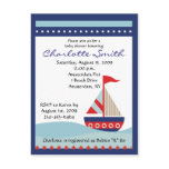 Sailing Sailboat Sail Boat Baby Shower Invitation