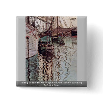 Sailing Ships In The Wave-Agitated Water Buttons