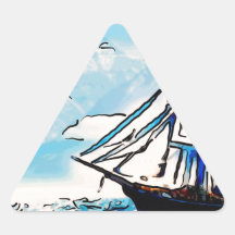 sailing south 3.jpg triangle stickers