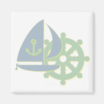 Sailing Team Square Magnet