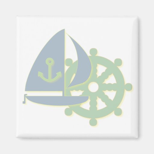 Sailing Team Square Magnet