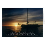 Sailing Vessel Tranquility Base at anchor Card