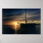 Sailing Vessel Tranquillity Base at anchor posters