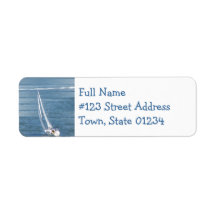 Sailing Wind Return Address Label