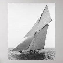 Sailing Yacht Gloriana, 1891 Print