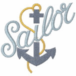 Sailor Anchor Embroidered Hoody