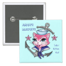 Sailor Kitten Kat™ - Button