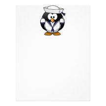 Sailor Penguin Personalized Letterhead