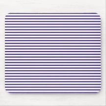 Sailor Stripes - Navy Blue and White Mouse Pad