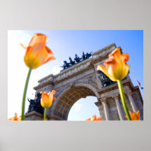 "SAILOR'S AND SOLDIER'S ARCH w/TULIPS" Poster