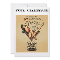 Sailors Beware! Bachelorette Party Invitation