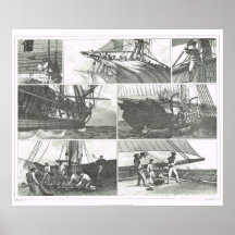Sailors on deck duty print