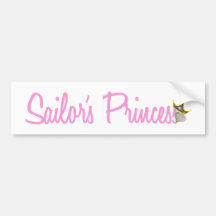 Sailor's Princess Bumper Sticker