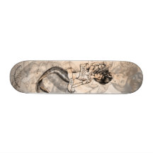 Sailors Ruin old school tattooed Mermaid deck Skate Boards