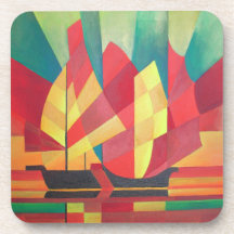 Sails and Ocean Skies Drink Coasters