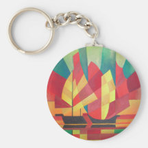 Sails and Ocean Skies Keychains