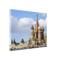 Saint Basil Cathedral. Red Square Moscow Russia Canvas Print