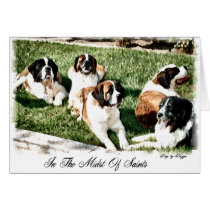Saint Bernard Art Gifts Cards