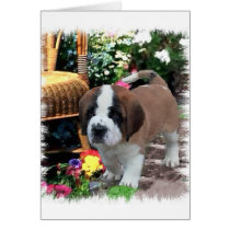Saint Bernard Art Gifts Greeting Card