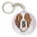 Saint Bernard Bust keychains