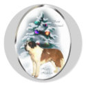 Saint Bernard Christmas Gifts stickers