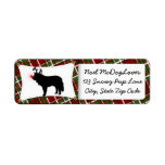 Saint Bernard Christmas Custom Return Address Label