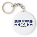 Saint Bernard Dad keychains