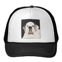 Saint Bernard Dog Breed Painting Mesh Hats