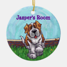 Saint Bernard Dog Personal Room Decoration Christmas Tree Ornaments