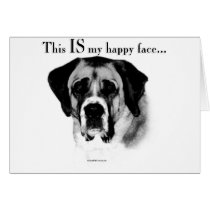 Saint Bernard Happy Face