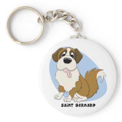 Saint Bernard Keychain by MenagerieMayhem