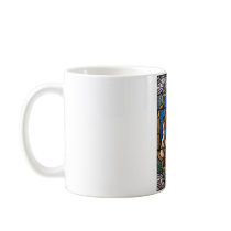 Saint Bernard of Clairvaux Stained Glass Art Coffee Mugs