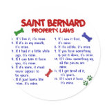 SAINT BERNARD Property Laws 2 stickers