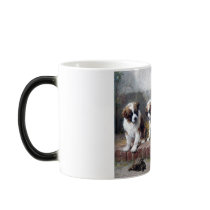 Saint Bernard puppies turtle cute painting dogs Coffee Mugs