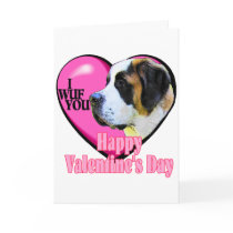 Saint  Bernard Valentine's Day Gifts Cards