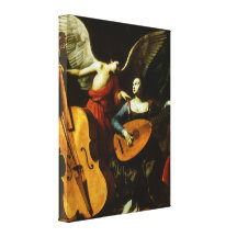 Saint Cecilia and the Angel by Carlo Saraceni Gallery Wrap Canvas