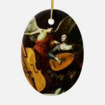 Saint Cecilia and the Angel by Carlo Saraceni Ornament