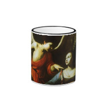 Saint Cecilia et l'ange par Carlo Saraceni Mugs À Café
